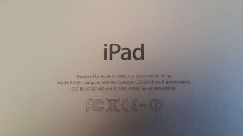 Apple iPad 4 Wi-Fi + Cellular (Model: A1460)